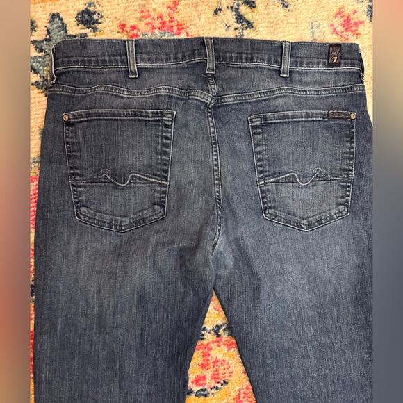 7 For All Mankind Standard Button Fly Straight Leg Women's Jeans 38 7FAM - Picture 5 of 10